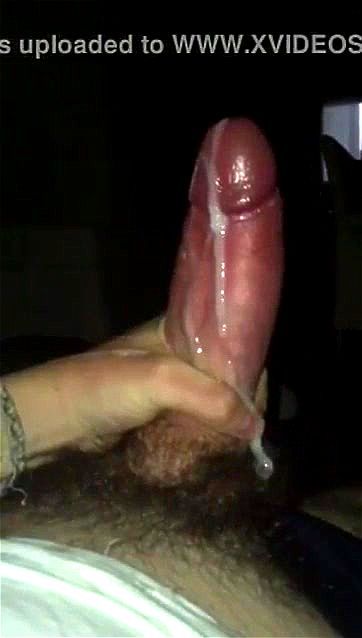 Big cock cum watching orgasm
